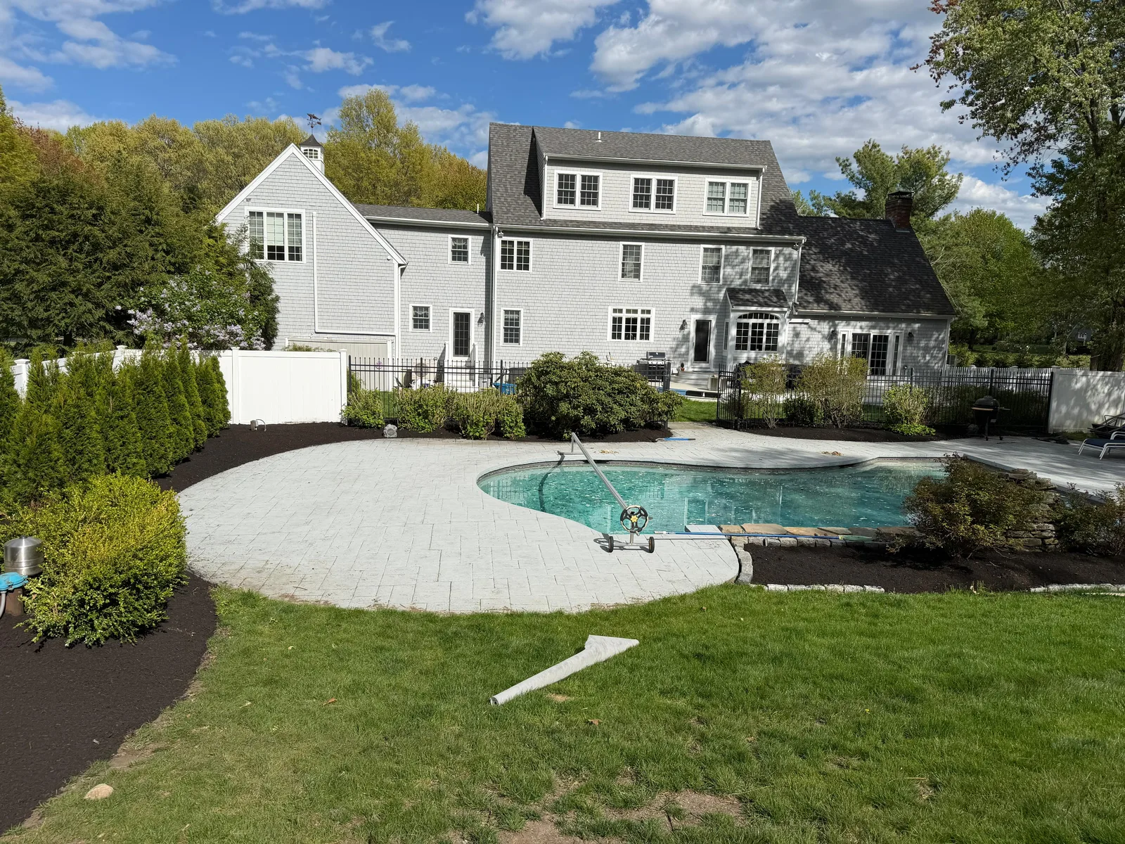 Granite Steps & Staircases project completed by Bear Valley Stonework & Landscape in Hingham, MA