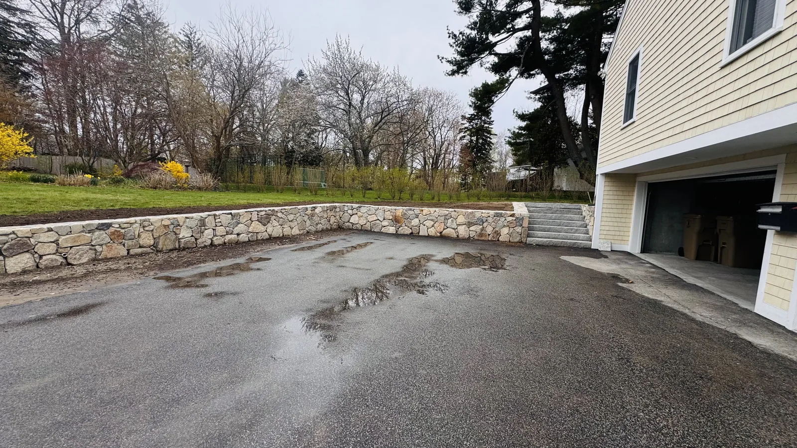Retaining Walls project completed by Bear Valley Stonework & Landscape in Weymouth, MA