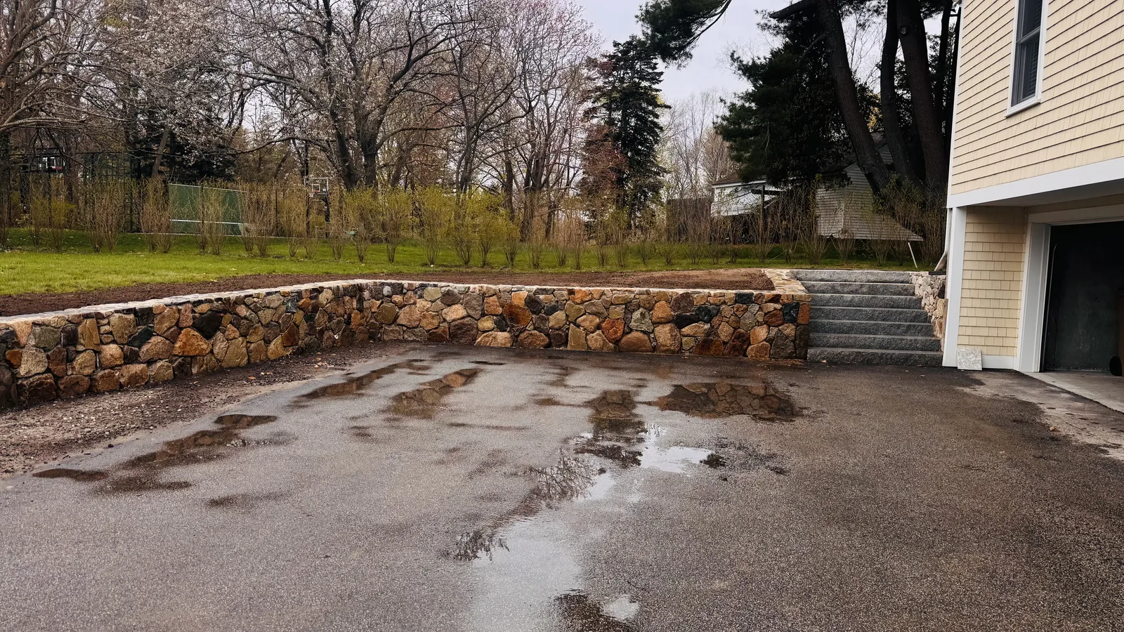 Retaining Walls project completed by Bear Valley Stonework & Landscape in Weymouth, MA