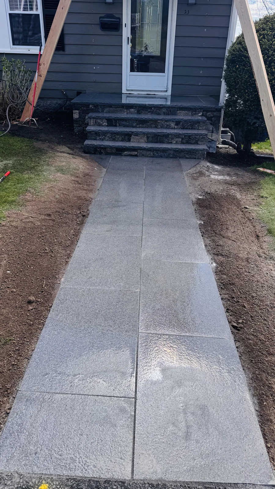 Retaining Walls project completed by Bear Valley Stonework & Landscape in Hingham, MA