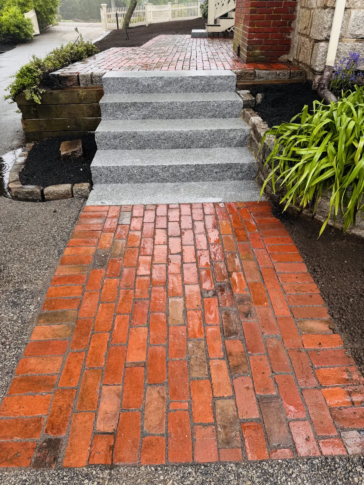 Retaining Walls project completed by Bear Valley Stonework & Landscape in Newton, MA